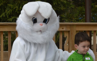 Easter Bunny with little kid