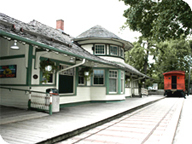 Cosley Zoo's main building once served as Wheaton's first train station in the mid-1800s.